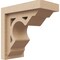 Ekena Millwork 4"W x 8"D x 8"H Classic Sheridan Rough Cedar Woodgrain TimberThane Corbel, Primed Tan CORUR04X08X08SHERCPR - alternate 1